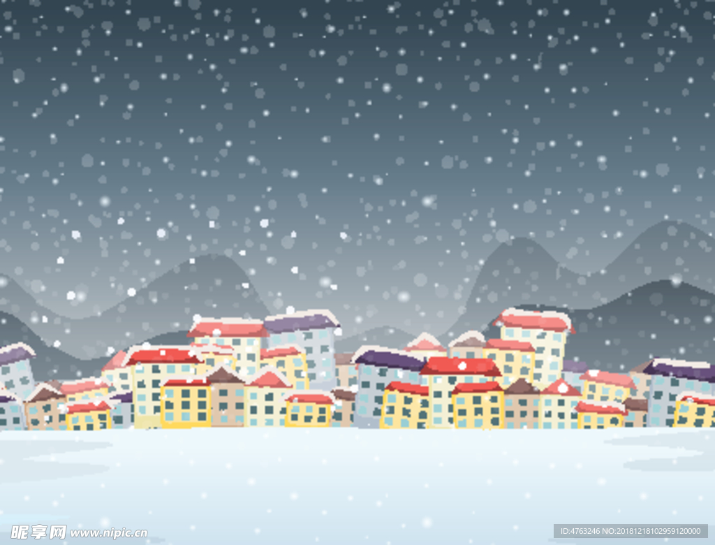 下雪天