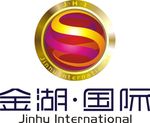 金湖国际 圆形标志 金属色