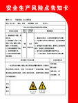 风险点告知卡