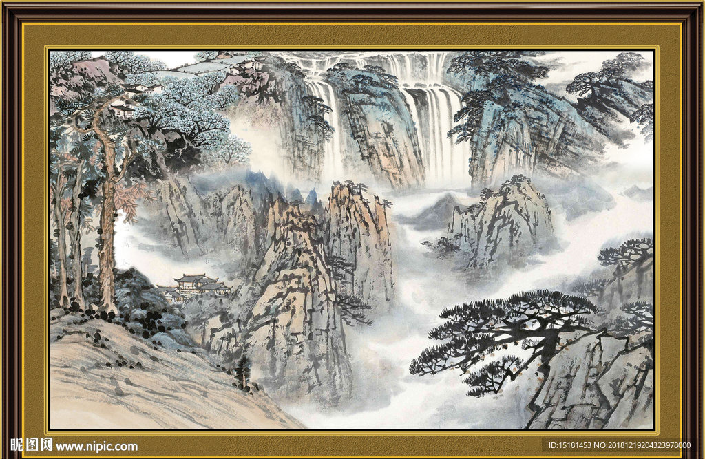 巨幅山水画