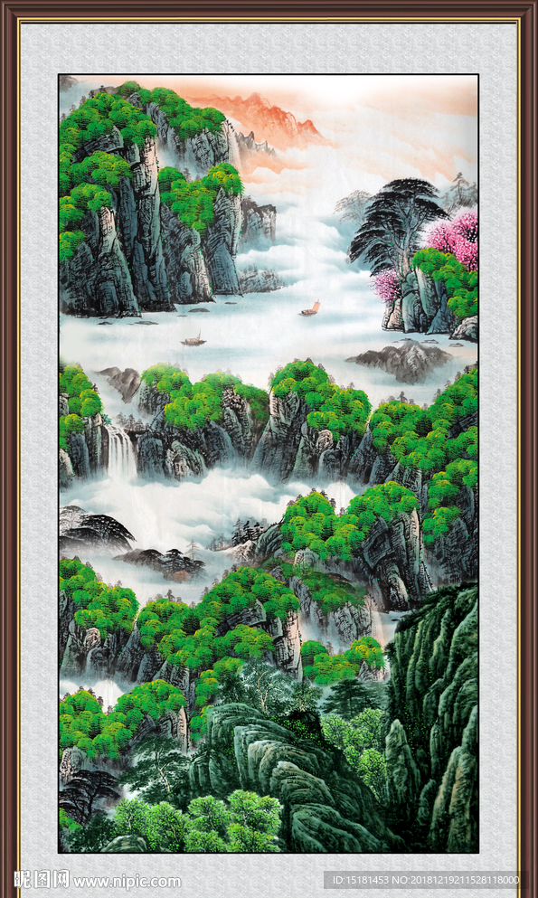 山水国画 巨幅山水
