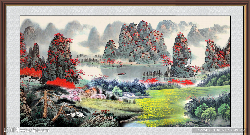 巨幅山水画