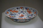 博物馆 瓷花盘 展品