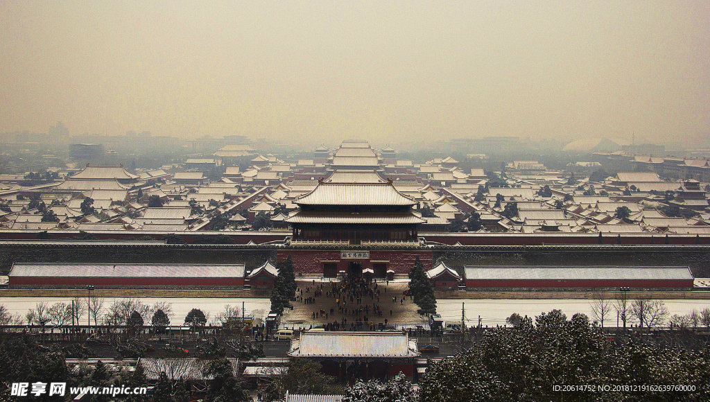 大雪后的紫禁城美景