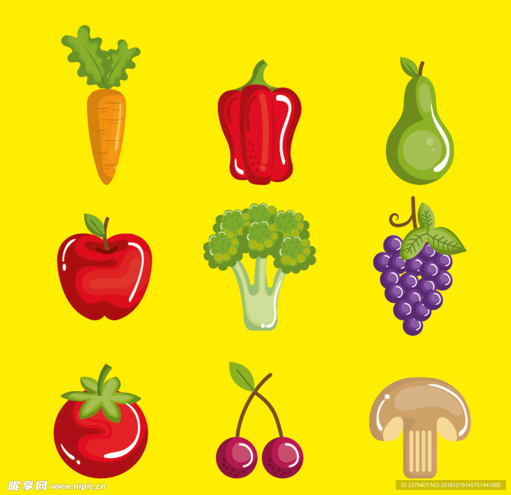 多款蔬菜和水果