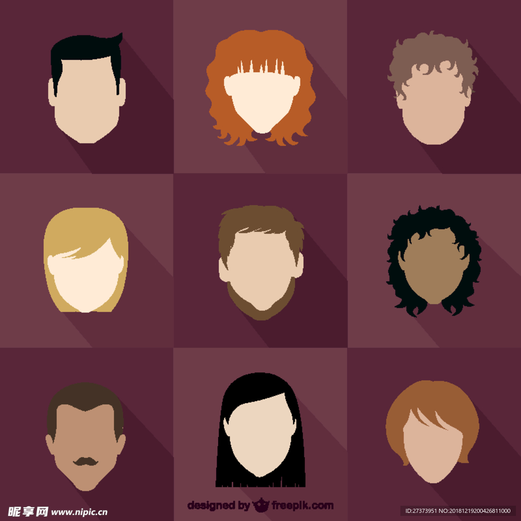 人物头像插图