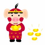 元宝猪男孩