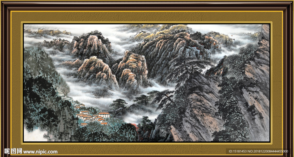 巨幅山水画