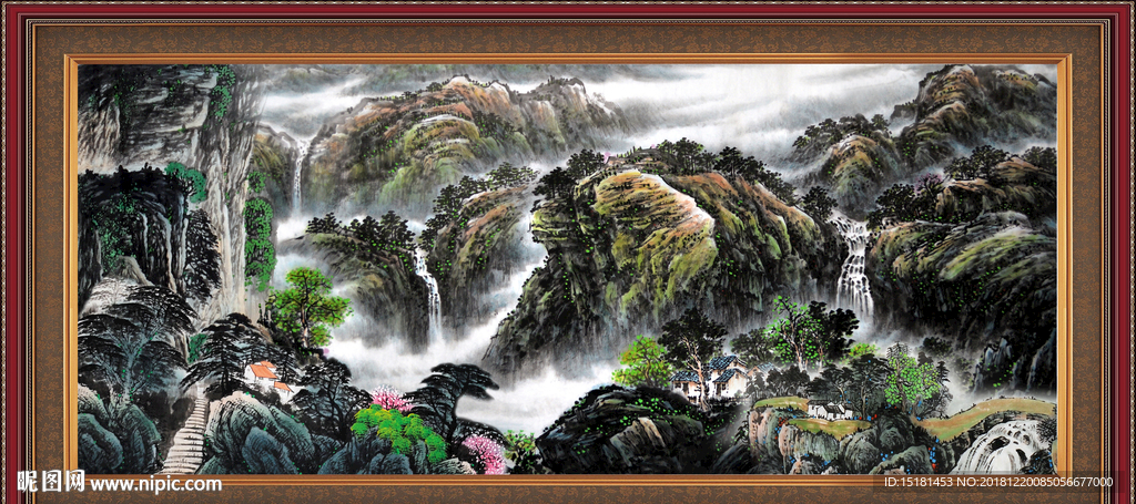 巨幅山水画