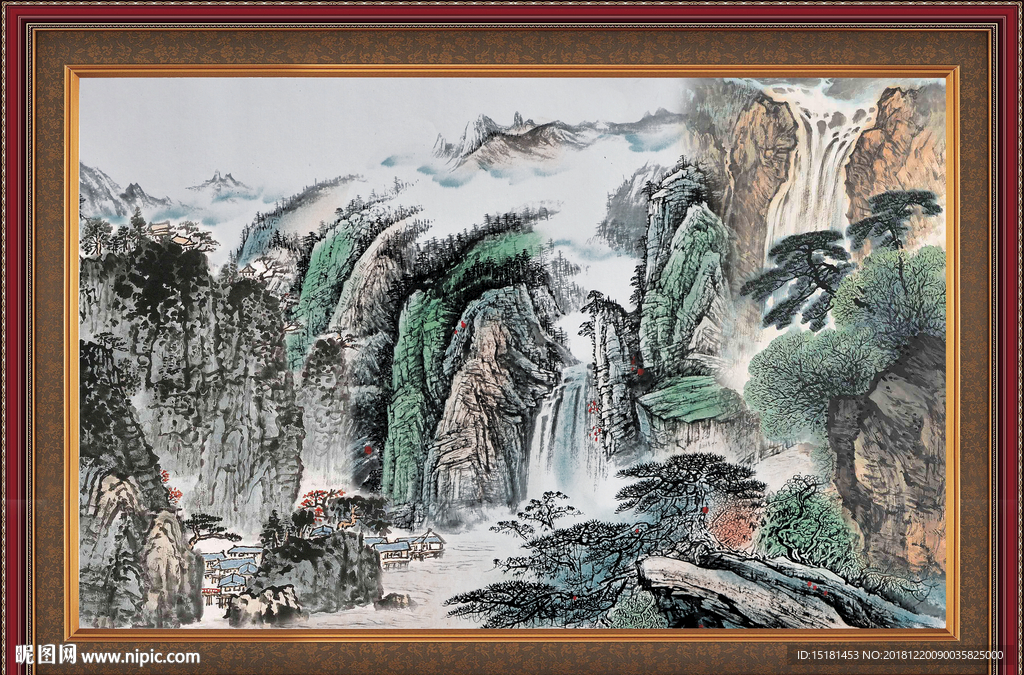 巨幅山水画