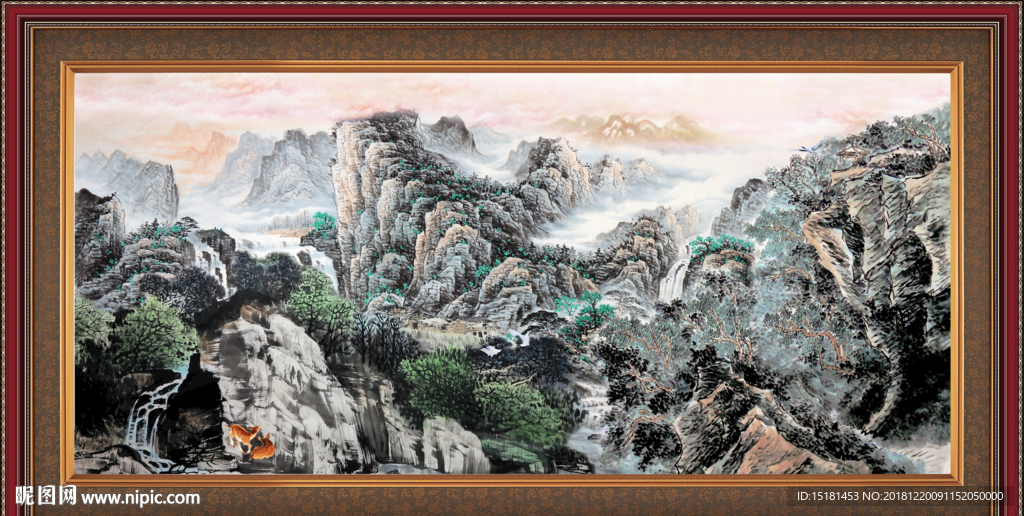 巨幅山水画