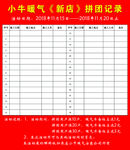 小牛暖气 《新店》拼团记录