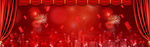 春节喜庆红底banner