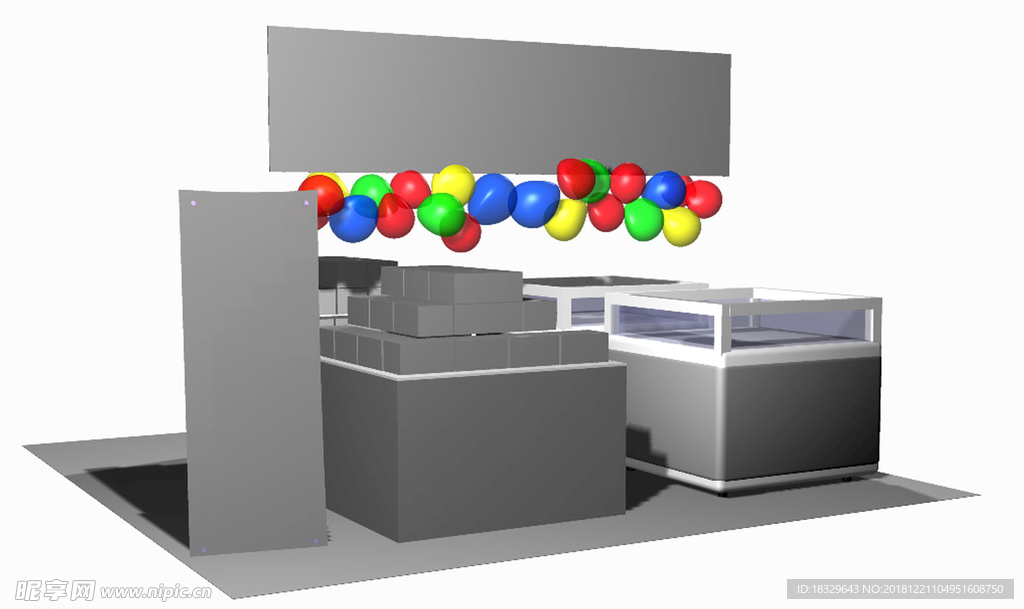 商超创意货架造型包柱异型