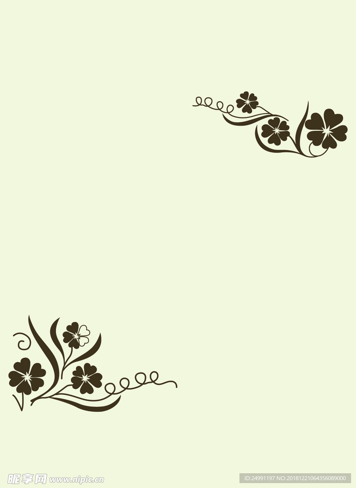 矢量素材对花