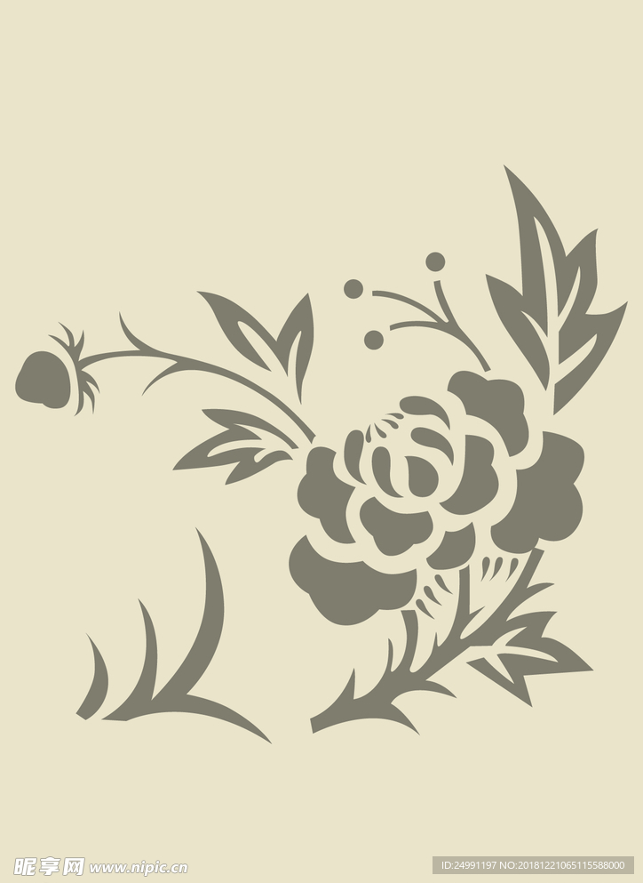 矢量花纹素材