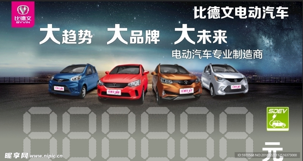 比德文价格牌