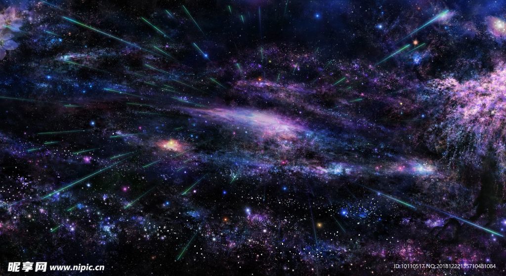 飞船   天空  星云  月球