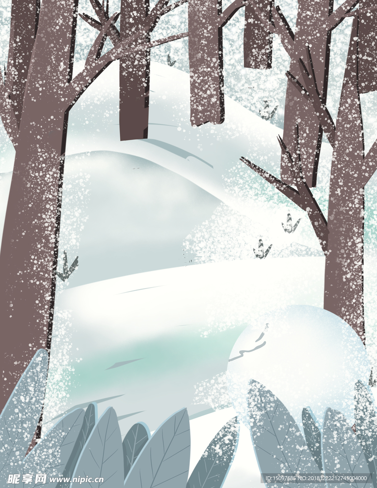 雪地背景