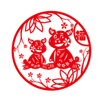 猪年剪纸