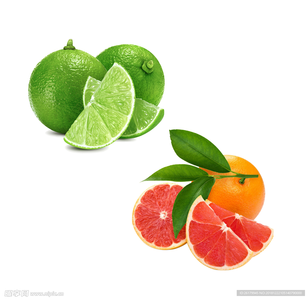柚子 西柚 青柠  水果 果蔬