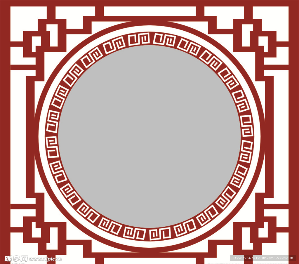 古典圆形框