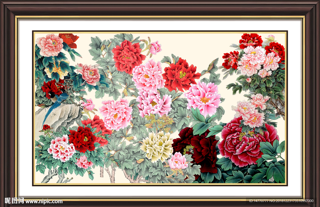 国画牡丹