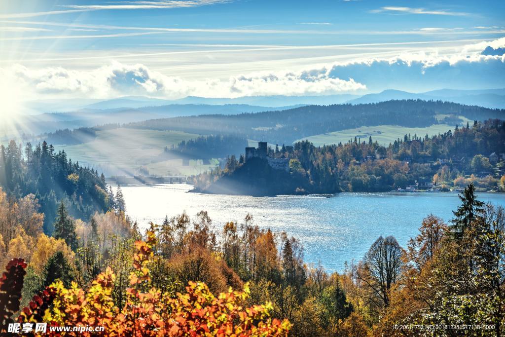 壮丽的山水风景