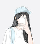手绘女生