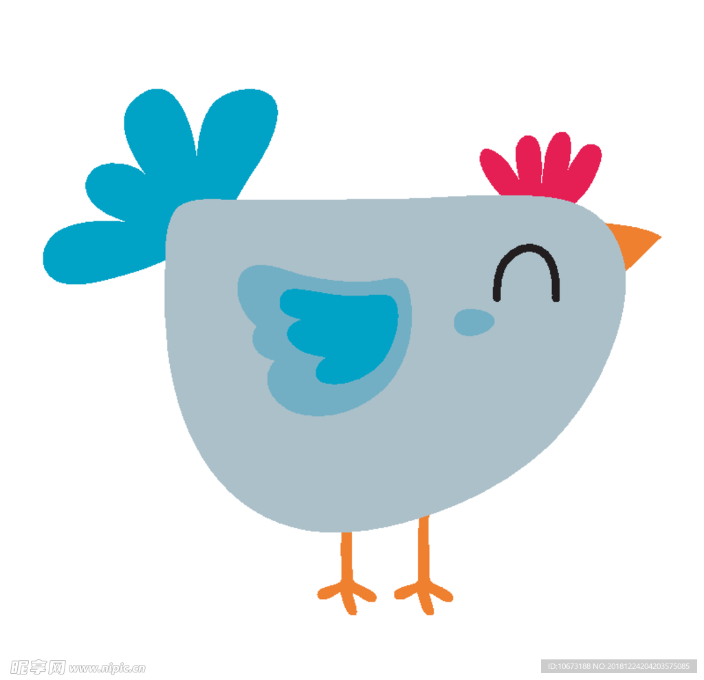 鸡矢量图