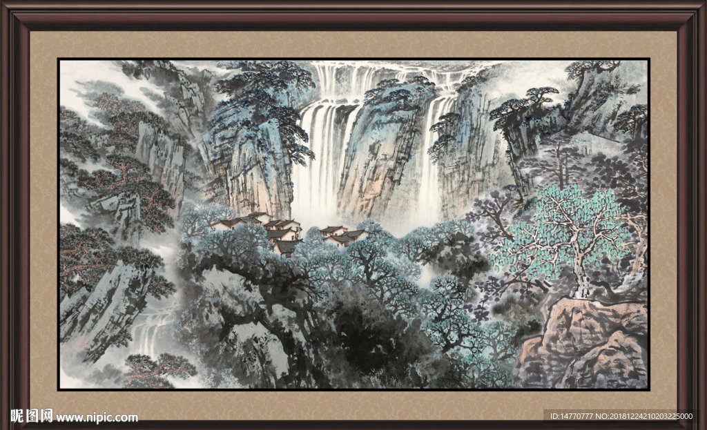 山水画 山水风景 巨幅山水画