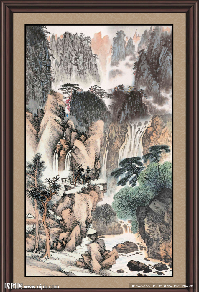 山水画 山水风景 巨幅山水画