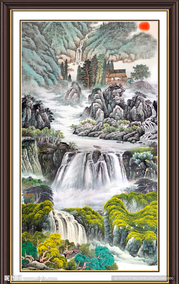 山水国画 巨幅山水