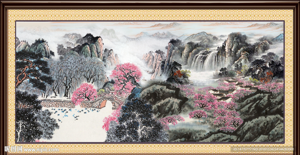 山水画 山水风景 巨幅山水画
