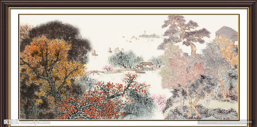山水画 山水风景 巨幅山水画