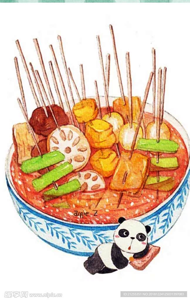 美食插画