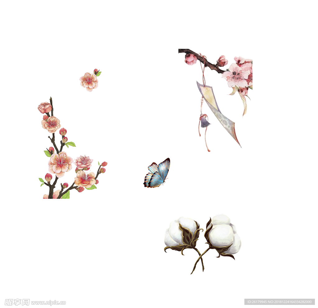 梅花 棉花