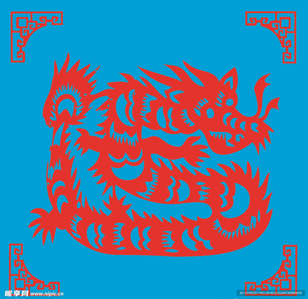 龙剪纸