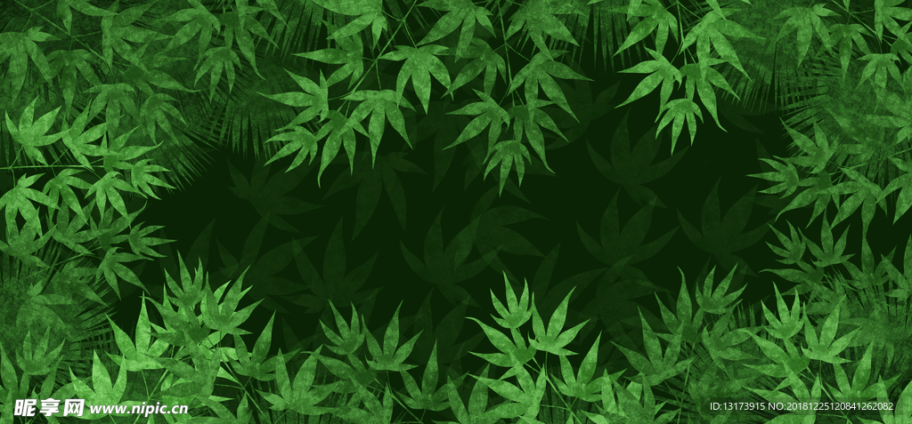 清爽花边海报