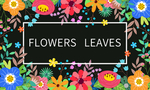 清爽花边海报