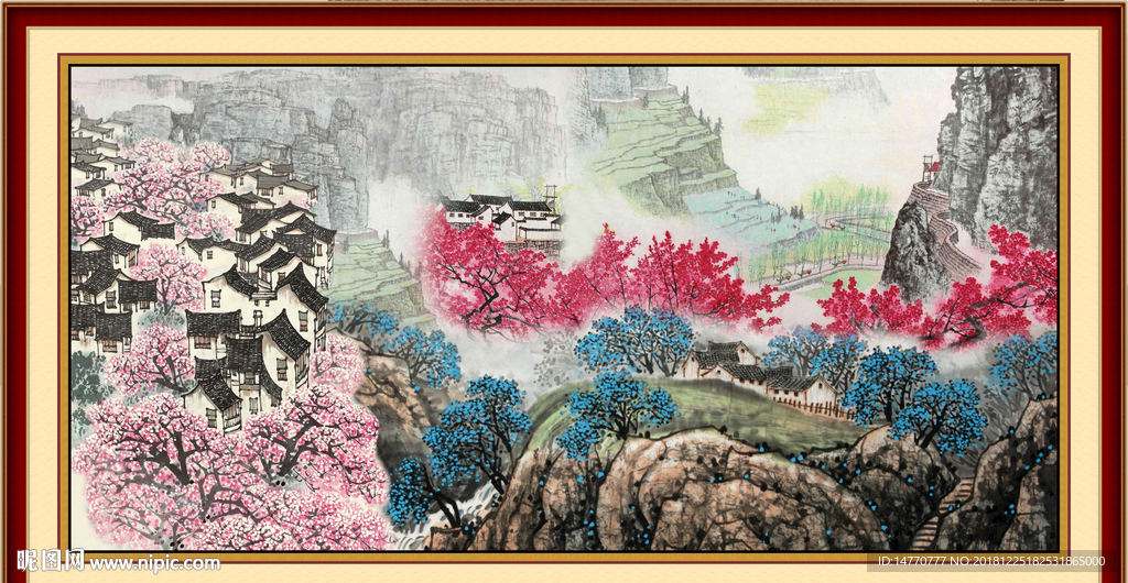 巨幅山水画