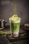 红豆抹茶奶盖