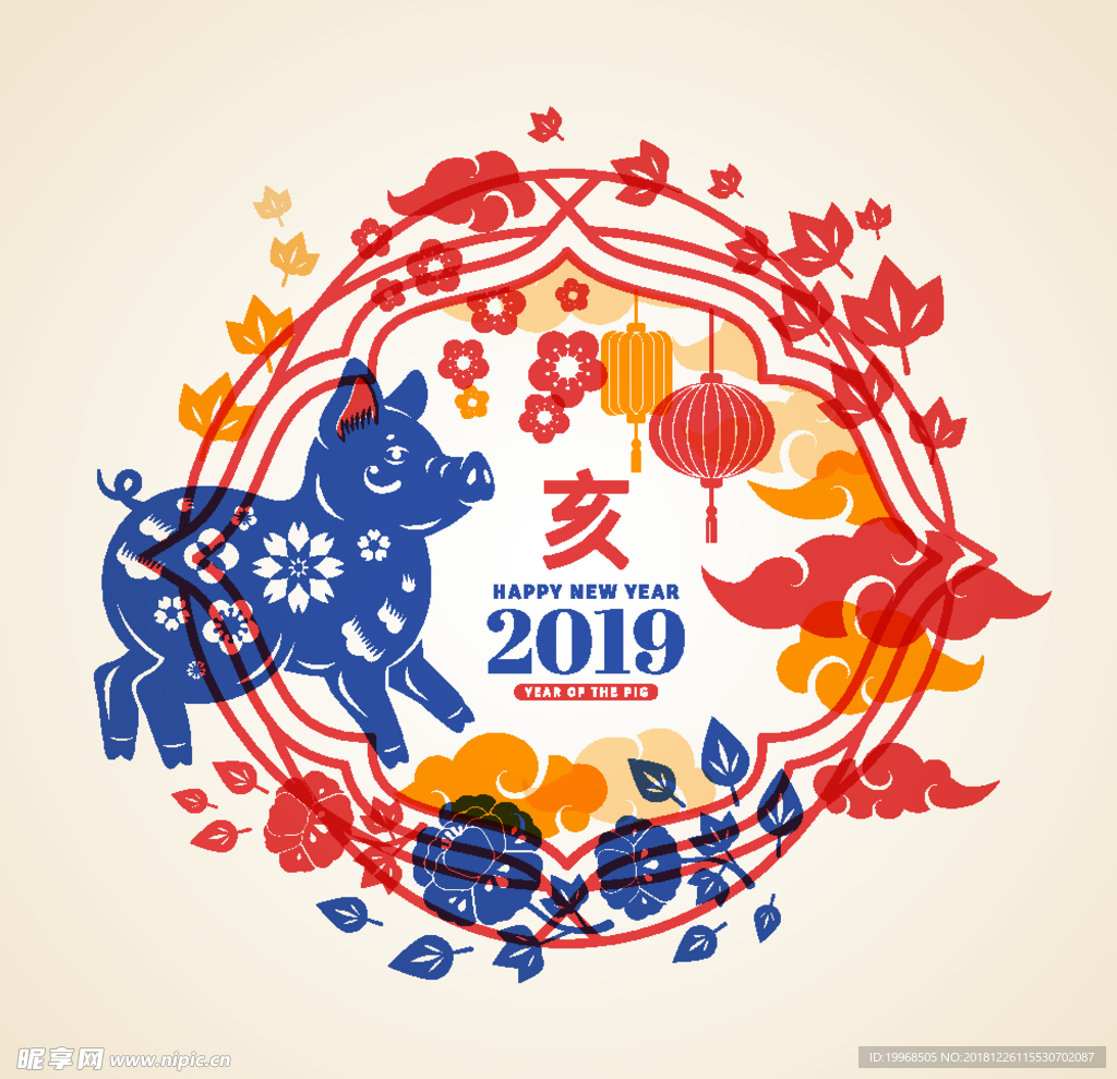 新春海报 2019 猪年海报