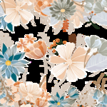 透明花背景 创意设计 矢量图
