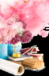 透明花背景 创意设计 矢量图