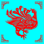 金凤剪纸