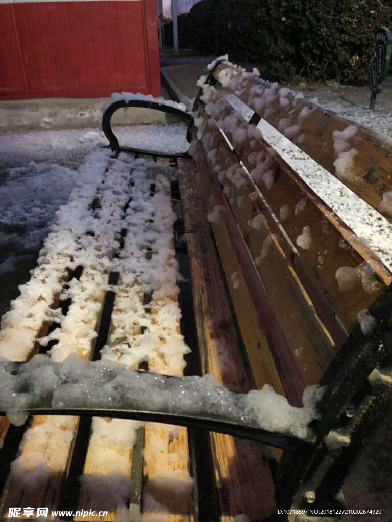 户外雪景