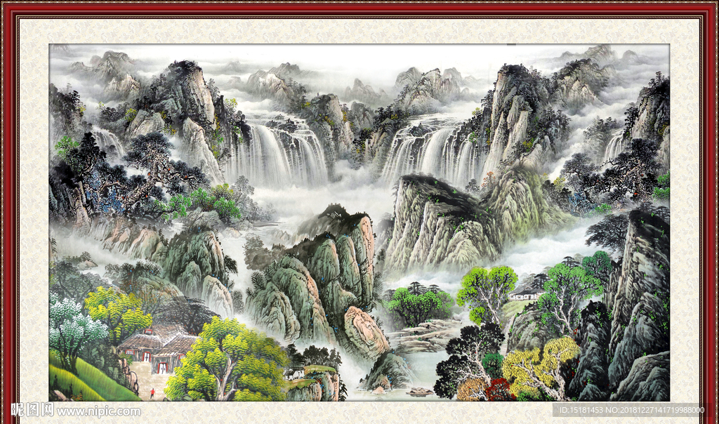聚宝盆山水