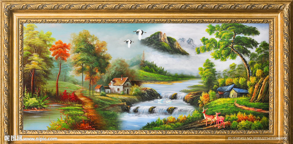 油画 油画风景 油画山水