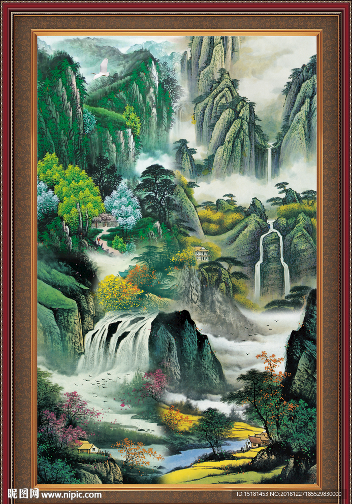 聚宝盆山水